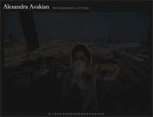 Tablet Screenshot of alexandraavakian.com